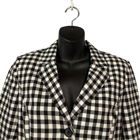 NWOT, Le Château, Black & White Gingham Blazer, Size XS - Picture 3 of 10